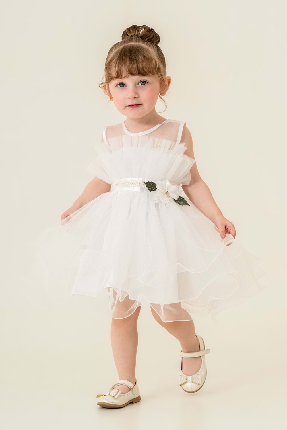 Kız Çocuk Tütülü Vena Elbise MNK285