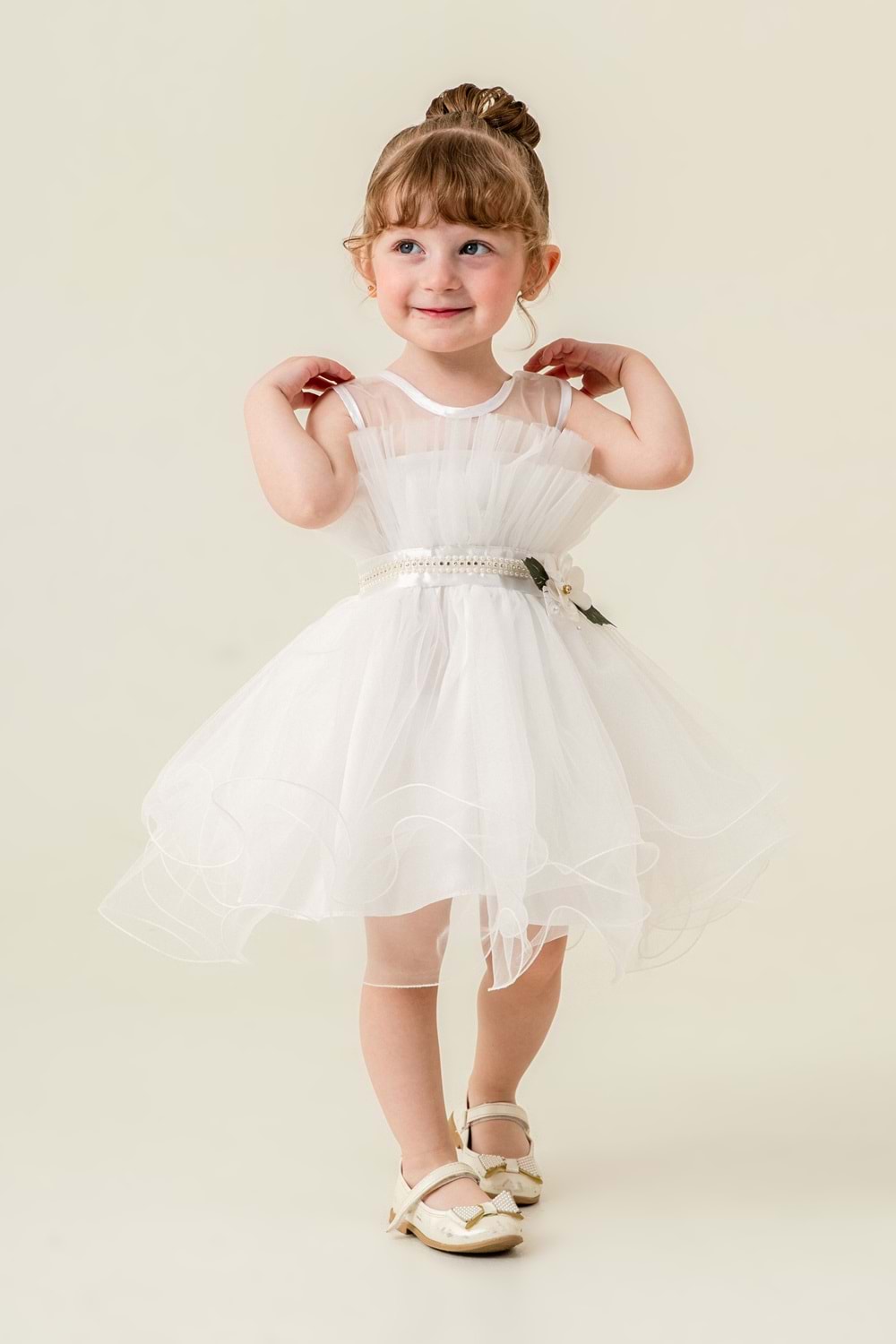 Kız Çocuk Tütülü Vena Elbise MNK285