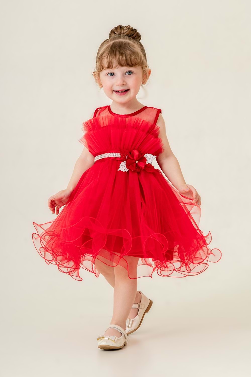 Kız Çocuk Tütülü Vena Elbise MNK285