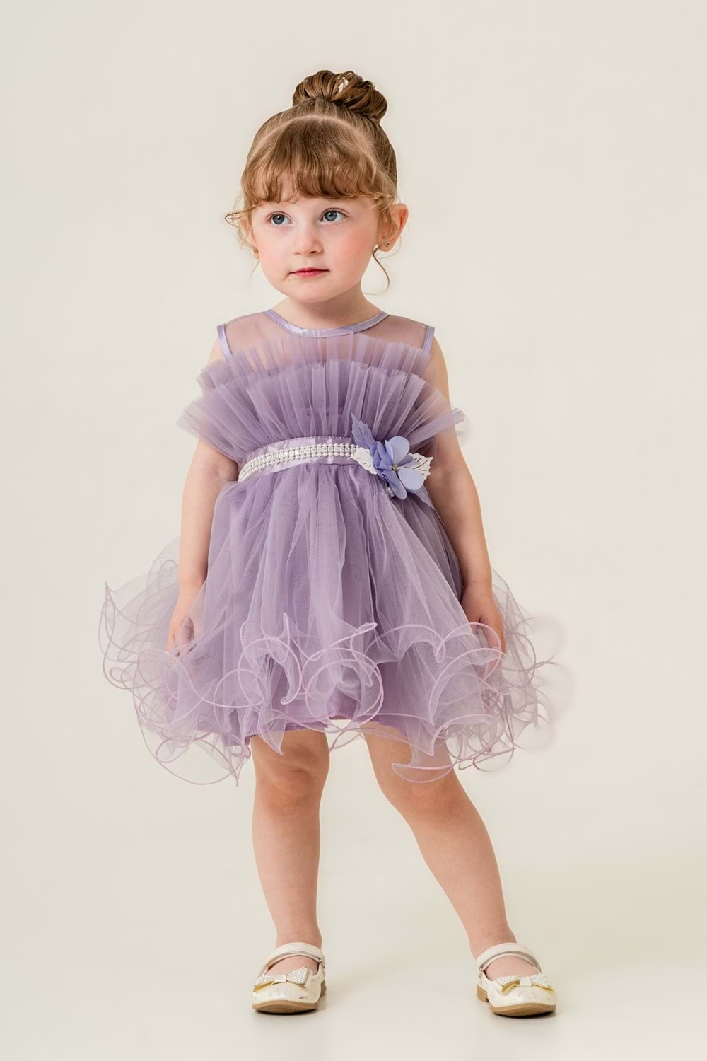 Kız Çocuk Tütülü Vena Elbise MNK285