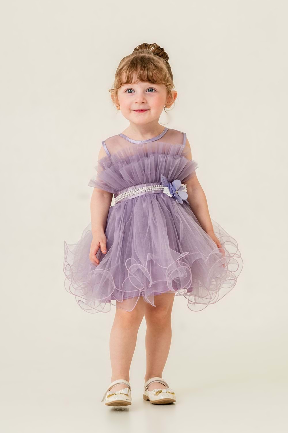 Kız Çocuk Tütülü Vena Elbise MNK285