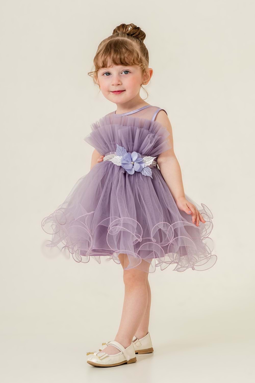 Kız Çocuk Tütülü Vena Elbise MNK285