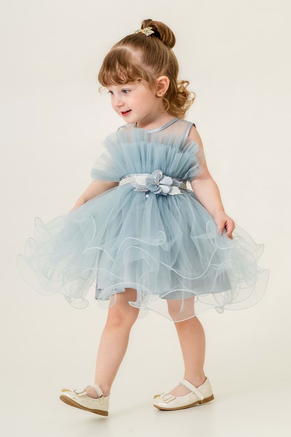 Kız Çocuk Tütülü Vena Elbise MNK285