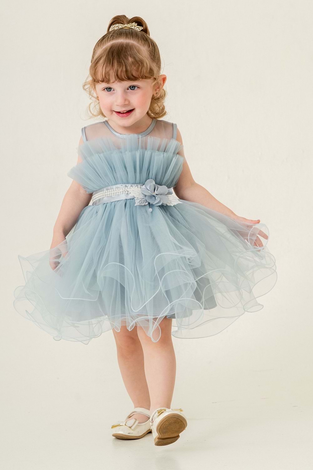 Kız Çocuk Tütülü Vena Elbise MNK285