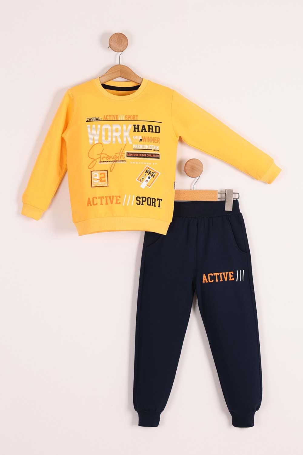Work Baskılı Erkek Çocuk Eşofman MNK3112