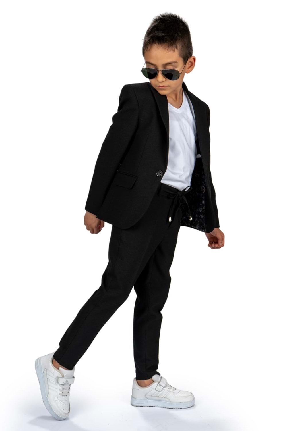 Spor Çocuk Ceket, Tişört , Jogger Pantolonlu Takım MNK5682