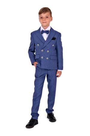 Kruvaze İtalyan Kesim Montero Erkek Çocuk Takım Elbise MNK5689