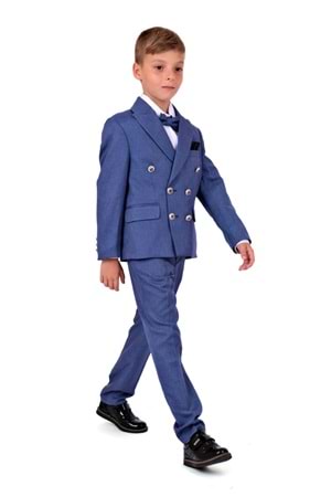 Kruvaze İtalyan Kesim Montero Erkek Çocuk Takım Elbise MNK5689