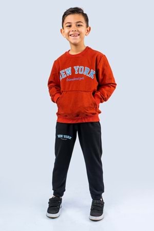 Newyork Baskılı Eşofman Takım MNKDM1001-NY